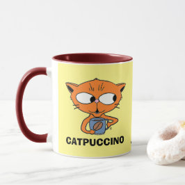 CATPUCCINO ねこ パン ユーモア コーヒーマグ マグカップ