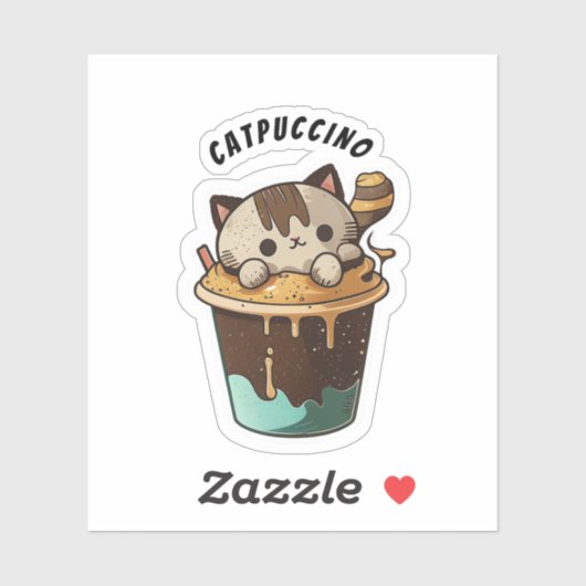 CATPUCCINO CATステッカー シール (シート)
