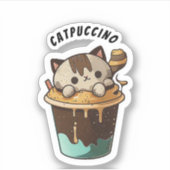 CATPUCCINO CATステッカー シール (正面)