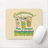 Catpuccino - Purr a Purfect Morning | かわいい猫 マウスパッド (マウス)