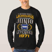 Catrachos legendarios son de junio 1971 Honduras f Tシャツ (正面)