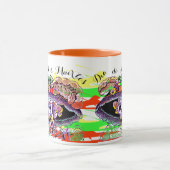 Catrinaの死んだマグのDia de Los Muertos Day マグカップ (中央)