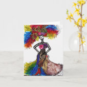 Catrinaオートクチュール カード (黄色い花)