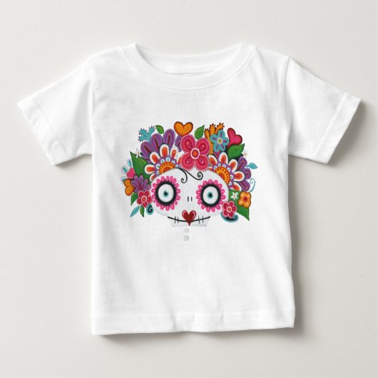 Catrina Skelly ベビーTシャツ (正面)