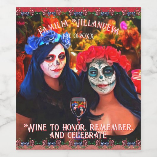 Catrinas Wine to Honor 1718 ワインラベル (シングルラベル)