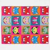 Catrix フリースブランケット (正面(横))