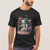 Catronaut Cat Astronaut With Flowers  Cat Graphic Tシャツ (正面)