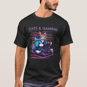 CatsとゲームのためのビデオゲームおもしろいプレーヤーCat Lo Tシャツ