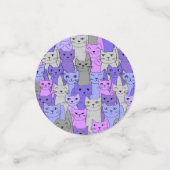 Catsカラフルデザインテーブル紙吹雪 コンフェッティ (スモール正面)