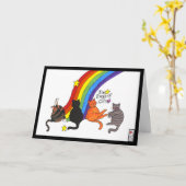 Catsカードの魔法、透明な背景 カード (黄色い花)