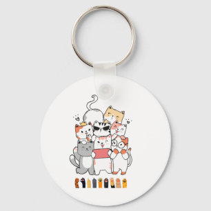 catsグループデザイン キーホルダー
