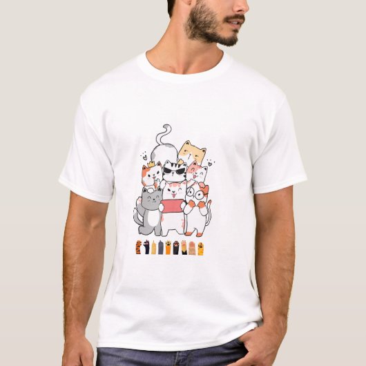 catsグループデザイン tシャツ (正面)