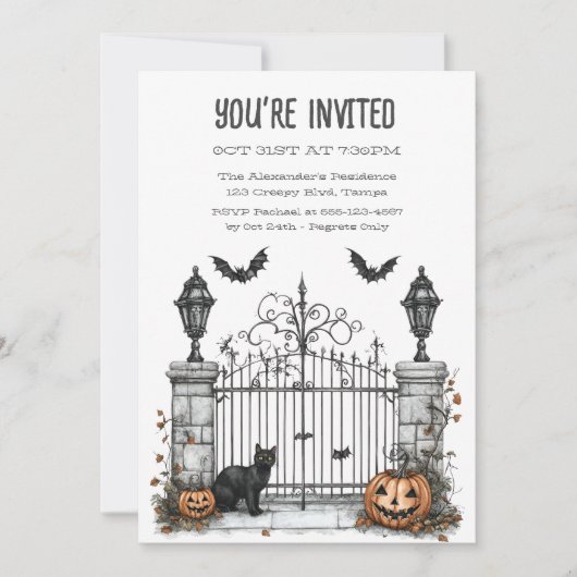 Catsゲートキーパーカスタムおもしろい 招待状 (正面)