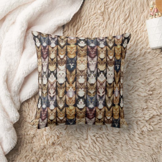 Catsテクスチャ クッション (ブランケット)