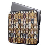 Catsテクスチャ ラップトップスリーブ (正面左)