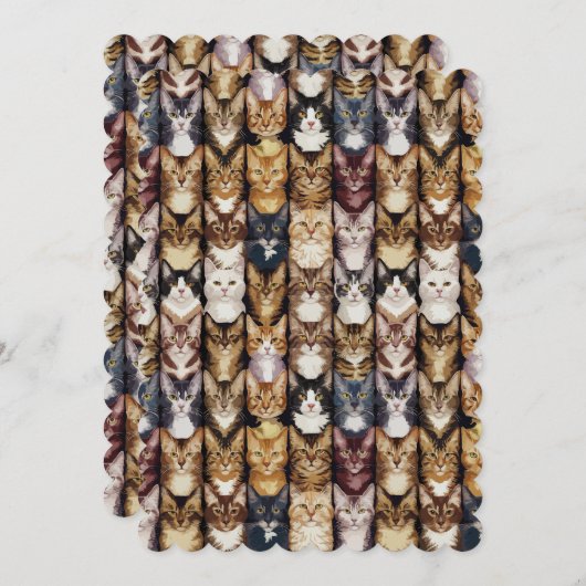 Catsテクスチャ 招待状 (正面/裏面)