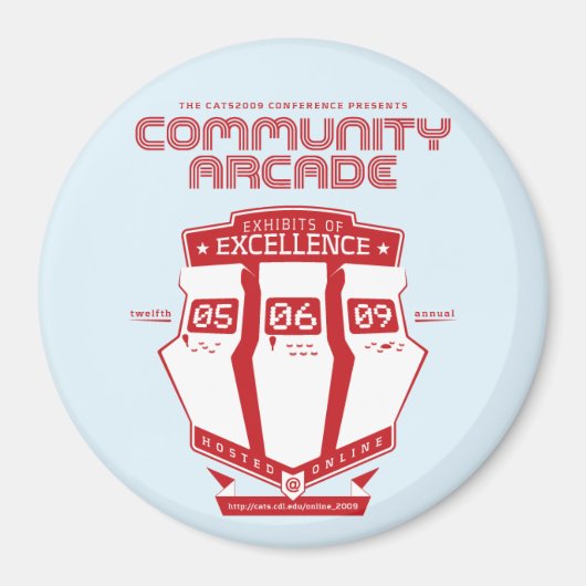 CATS2009カンファレンス/ラウンドマグネット マグネット (正面)