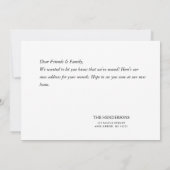 Cats おもしろい New Home Movingのお知らせ (裏面)