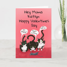 Cats おもしろい Valentine Holiday Cardから シーズンカード
