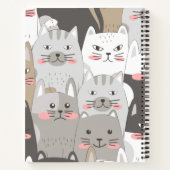 Cats カスタム8.5インチx 11インチスパイラルノートブック ノートブック (裏面)