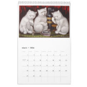 Cats 図解入りの、写真付きの Calendar - Louis Wain カレンダー (3月 2026)