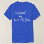 Cats 意欲を起こ & Coffee Tシャツ (デザイン正面)