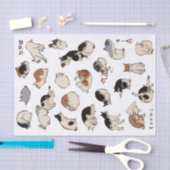 Cats (日本の背景色の変更) 薄葉紙 (クラフト)