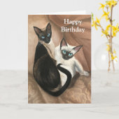 Cat's 絵画 Cad (Woodrow Wilson誕生日付き)引用文 カード (黄色い花)