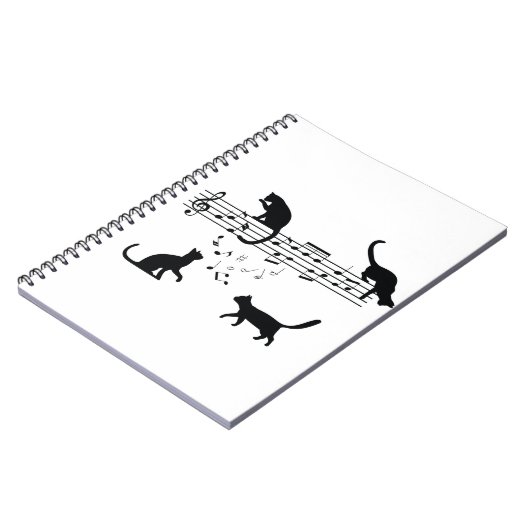Cats 遊 Music Notes ノートブック (左側)