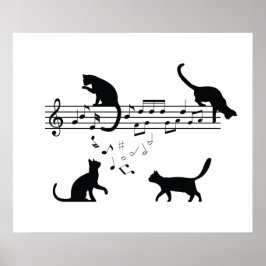 Cats 遊 Music Notes ポスター