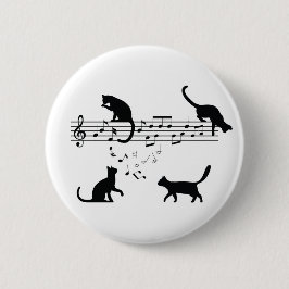 Cats 遊 Music Notes 缶バッジ