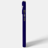 Cats 3 photos Collage Pets Name Navy Blue Case-Mate iPhoneケース (裏面 / 左)