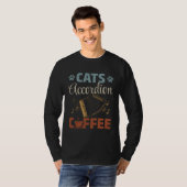 Cats Accordion Coffee Accordionist Air Accordions Tシャツ (正面フル)