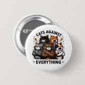 Cats Against 缶バッジ (正面&裏面)
