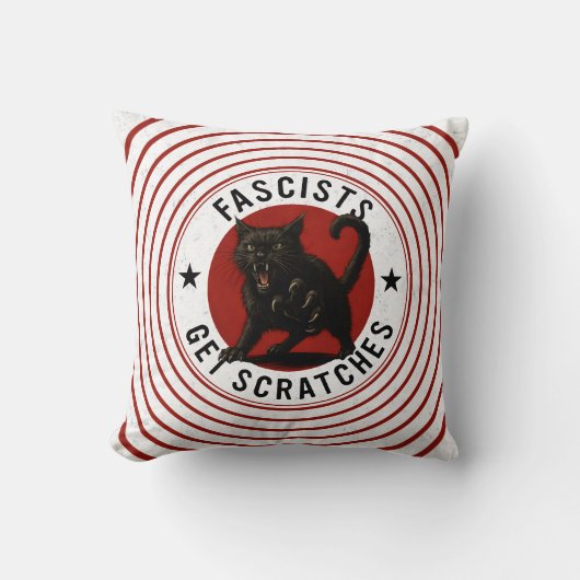 Cats Against Fascists クッション (正面)