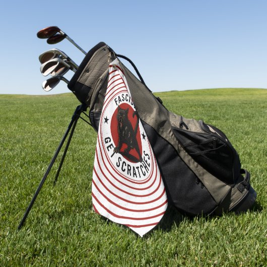 Cats Against Fascists ゴルフタオル (グリーン)