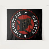 Cats Against Fascists タペストリー (正面(横))