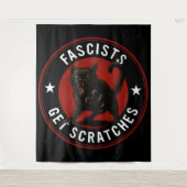 Cats Against Fascists タペストリー (正面)