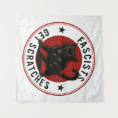 Cats Against Fascists タペストリー (正面(横))