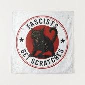 Cats Against Fascists タペストリー (正面)