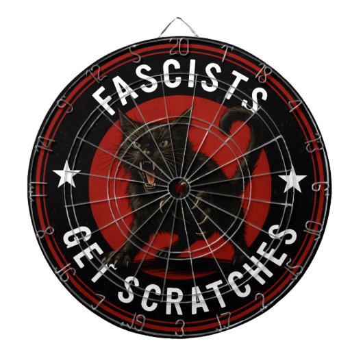 Cats Against Fascists ダーツボード (正面)