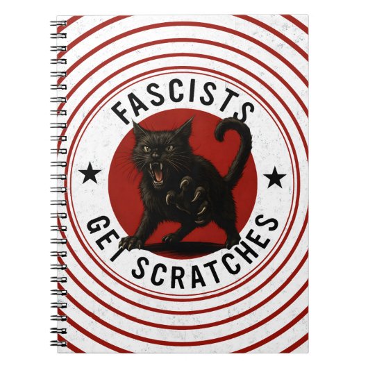 Cats Against Fascists ノートブック (正面)