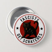 Cats Against Fascists 缶バッジ (正面&裏面)