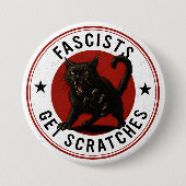 Cats Against Fascists 缶バッジ (正面)