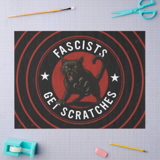 Cats Against Fascists 薄葉紙 (クラフト)