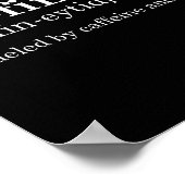 Cats & Coffee Lover Funny Caffeine Quote Coffe ポスター (角)