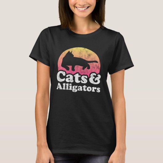 Cats and Alligators Alligator for Men Women Boys o Tシャツ (正面)