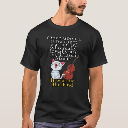 Cats and Classic Music Once Upon A Time Girl 1 Tシャツ (正面)