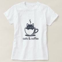 Cats and Coffee Noir Feline Coffee Cup