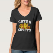 Cats And Crypto Cryptocurrency Blockchain Trader F Tシャツ (正面)